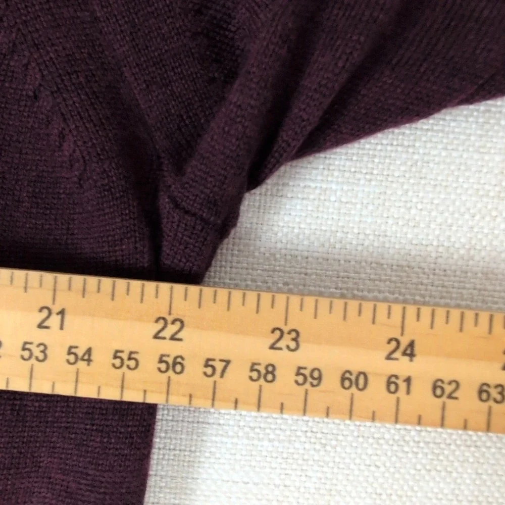 Banana Republic Merino Crew Sweater Mens L Burgundy New Extra Fine Wool